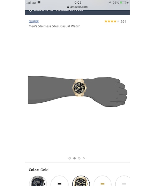 Guess（ゲス）の「U0668G8 　GUESS　Gold（アナログ腕時計・メンズ・その他）」の2枚目の写真