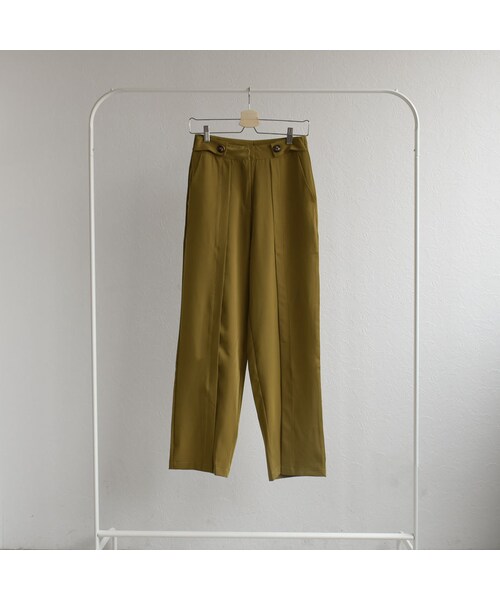 Lavish Gate（ラヴィッシュゲート）の「bottoms-02049　ウエストボタンデザイン　センタースリット パンツ　マスタード（その他パンツ・レディース・その他）」の11枚目の写真