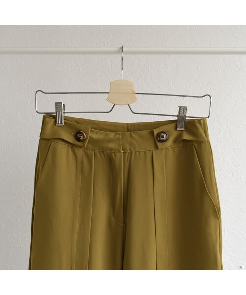 Lavish Gate（ラヴィッシュゲート）の「bottoms-02049　ウエストボタンデザイン　センタースリット パンツ　マスタード（その他パンツ・レディース・その他）」の13枚目の写真