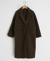 DHOLIC | ウール混ダブルロングコート(ダウンジャケット/コート)