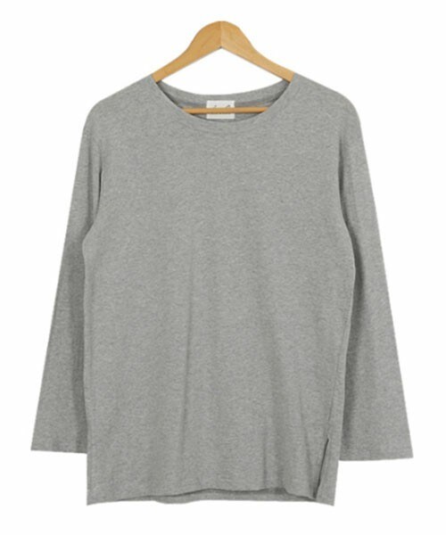 DHOLIC STYLE（ディーホリックスタイル）の「[awab] サイドスリットTシャツ（Tシャツ/カットソー・レディース・ホワイト/グレー/ブラック・FREE）」の3枚目の写真