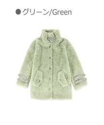 Bobon21 | BIGシルエットボアライダースジャケット-全２色-(ライダースジャケット)