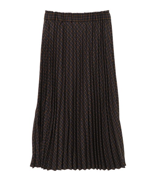 earth music&ecology(アースミュージックアンドエコロジー)の「チェックプリーツスカート(スカート・ブラック/ブラウン/チェックネイビー/チェックブラウン/チェックベージュ/チェックブラック・F)」の10枚目の写真