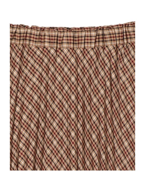 earth music&ecology(アースミュージックアンドエコロジー)の「チェックプリーツスカート(スカート・ブラック/ブラウン/チェックネイビー/チェックブラウン/チェックベージュ/チェックブラック・F)」の5枚目の写真