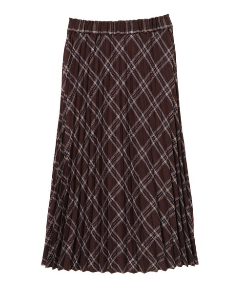 earth music&ecology(アースミュージックアンドエコロジー)の「チェックプリーツスカート(スカート・ブラック/ブラウン/チェックネイビー/チェックブラウン/チェックベージュ/チェックブラック・F)」の11枚目の写真
