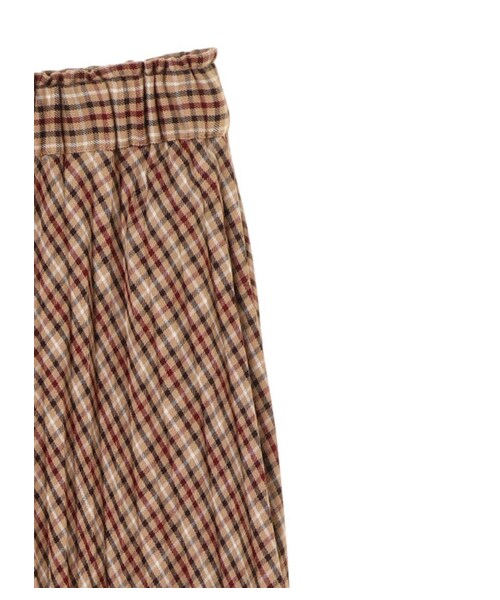 earth music&ecology(アースミュージックアンドエコロジー)の「チェックプリーツスカート(スカート・ブラック/ブラウン/チェックネイビー/チェックブラウン/チェックベージュ/チェックブラック・F)」の6枚目の写真