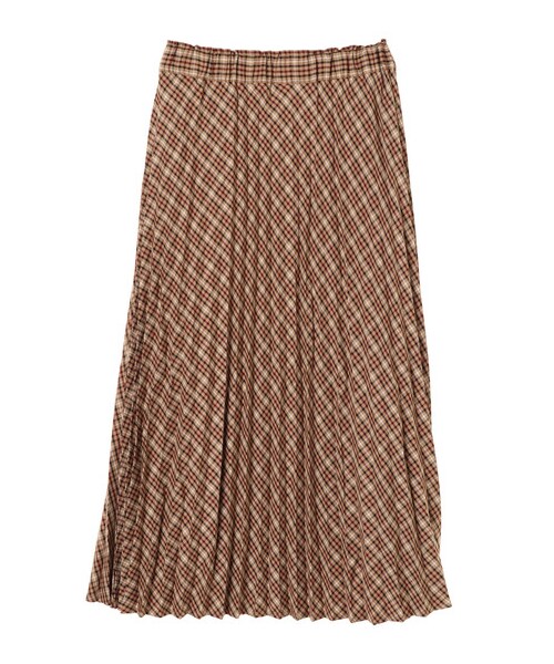 earth music&ecology(アースミュージックアンドエコロジー)の「チェックプリーツスカート(スカート・ブラック/ブラウン/チェックネイビー/チェックブラウン/チェックベージュ/チェックブラック・F)」の4枚目の写真
