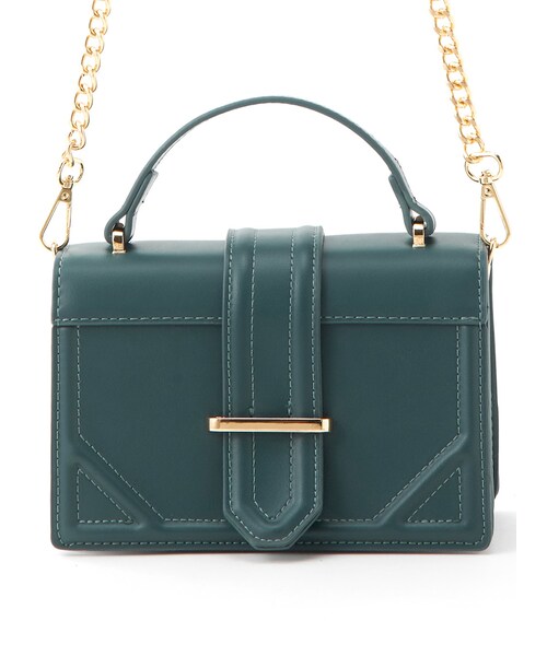 GRL（グレイル）の「2wayスクエアショルダーバッグ（ショルダーバッグ・レディース・ブラック/ブルー・F）」の2枚目の写真