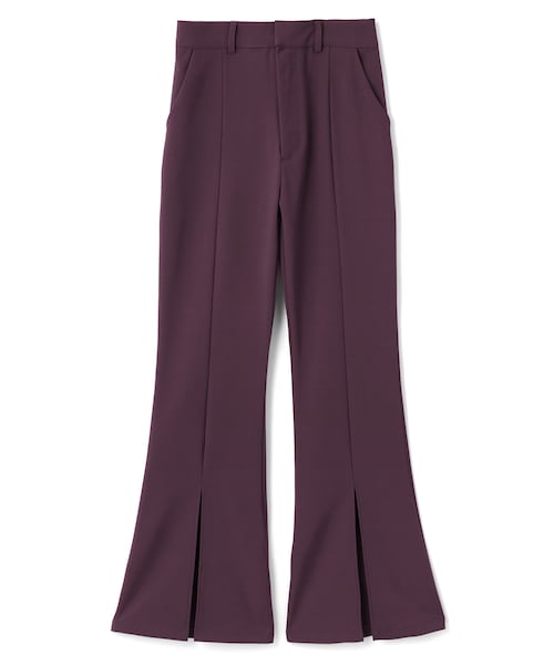 GRL（グレイル）の「センター切り替えスリットフレアパンツ（その他パンツ・レディース・オリーブ/モカ/パープル/グリーン/オフホワイト/ピンク/ダークピンク/ピスタチオ/ラベンダー/くすみブルー/アイボリー/グレージュ/ブラック・S）」の10枚目の写真