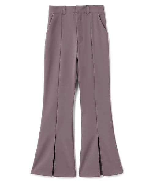 GRL（グレイル）の「センター切り替えスリットフレアパンツ（その他パンツ・レディース・オリーブ/モカ/パープル/グリーン/オフホワイト/ピンク/ダークピンク/ピスタチオ/ラベンダー/くすみブルー/アイボリー/グレージュ/ブラック・S）」の6枚目の写真