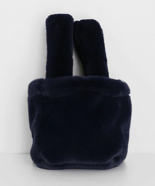 DHOLIC（ディーホリック）の「エコファーミニバッグ（ハンドバッグ・レディース・ホワイト/ブラウン/ブラック・FREE）」の2枚目の写真