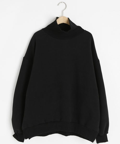 DHOLIC（ディーホリック）の「裏起毛ハイネックスウェット（スウェット・レディース・ベージュ/ブルー/ブラック・FREE）」の2枚目の写真