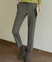 DHOLIC STYLE | [justone] 裏起毛アシメヘムチェック柄スラックス(スラックス)