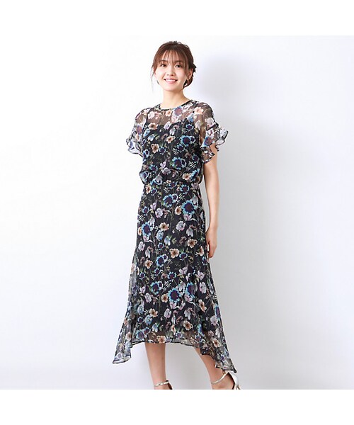 Amaca アマカ の Collection Line フラワーガイラルディアワンピース ワンピース ドレス Wear