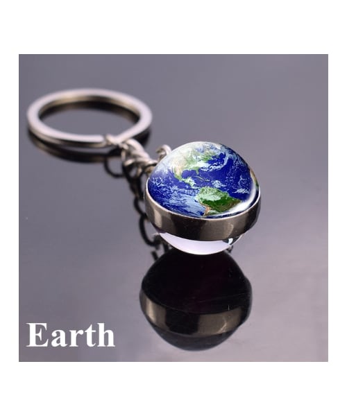 no brand（ノーブランド）の「太陽系 惑星 キーリング 地球 月 太陽 キーホルダー 銀河 星 宇宙 スペースチェーン（その他・メンズ・その他）」の2枚目の写真