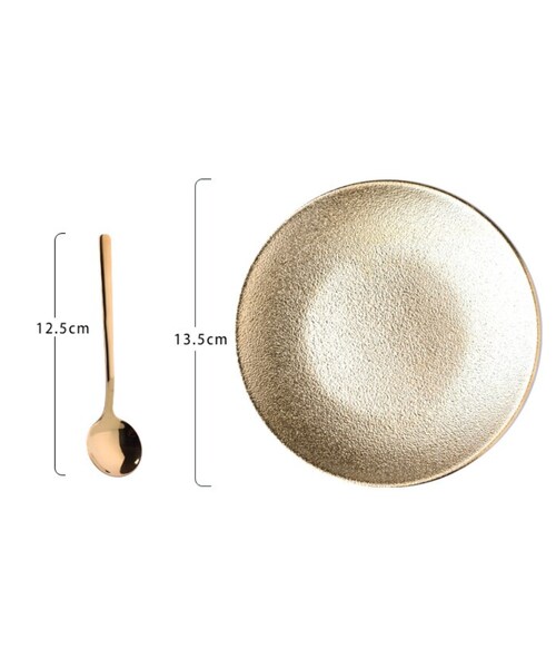 no brand（ノーブランド）の「高品質ゴールドコーヒーカップセット曇り