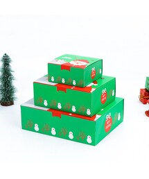[全3サイズ]クリスマス2019 ギフトボックス ビッグ big 21.7*27.5*8.5cm プレゼントボックス デコレーション