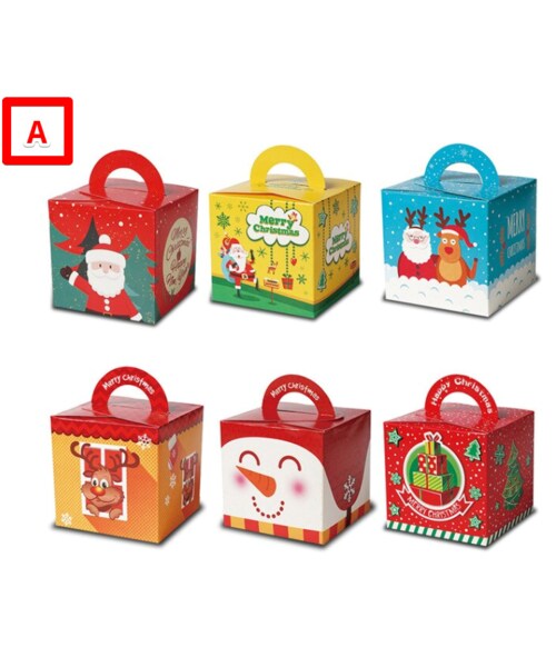 No Brand ノーブランド の クリスマス19 クリスマス手さげギフトボックス 9 9 3 9 3cm キャンディーボックス プレゼントボックス ギフトバッグ ラッピングキット Wear
