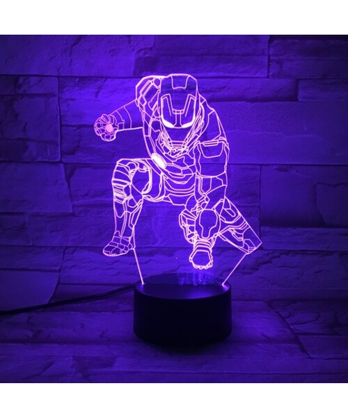no brand（ノーブランド）の「アイアンマン led 3dランプ