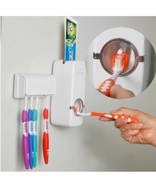 no brand（ノーブランド）の「自動歯磨き粉ディスペンサー+ 5歯ブラシ 