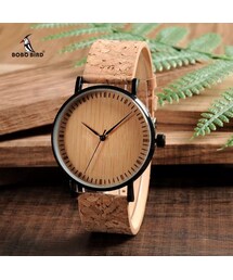 BOBO BIRD　木製文字盤時計コルクストラップウッドウォッチウォッチ木製腕時計ファッション時計