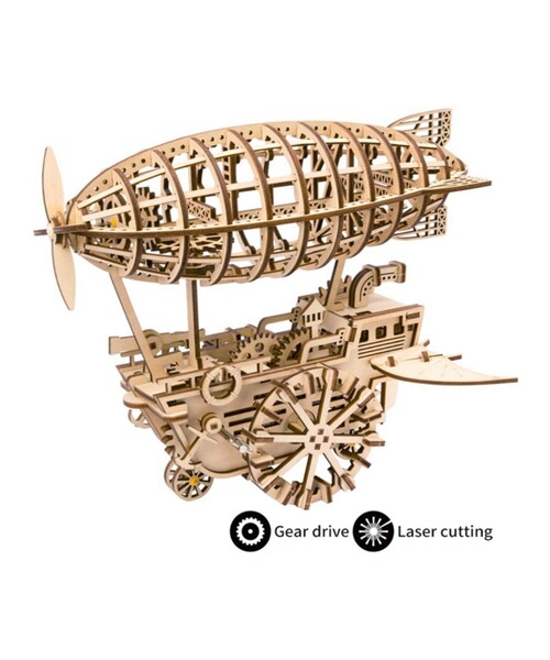 no brand(ノーブランド)の「ROBOTIME 飛行船 騎空挺 木製プラモデル 乗り物 接着剤不要 3Dパズル Diy飛行船 知育玩具 大人新趣味 ギフト クリスマスプレゼント(おもちゃ・その他)」の5枚目の写真