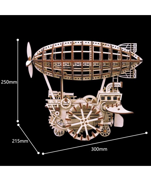 no brand(ノーブランド)の「ROBOTIME 飛行船 騎空挺 木製プラモデル 乗り物 接着剤不要 3Dパズル Diy飛行船 知育玩具 大人新趣味 ギフト クリスマスプレゼント(おもちゃ・その他)」の7枚目の写真