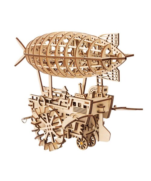 no brand(ノーブランド)の「ROBOTIME 飛行船 騎空挺 木製プラモデル 乗り物 接着剤不要 3Dパズル Diy飛行船 知育玩具 大人新趣味 ギフト クリスマスプレゼント(おもちゃ・その他)」の6枚目の写真