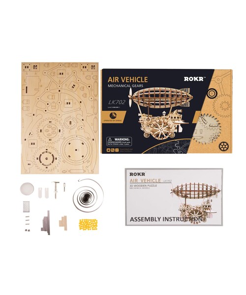 no brand(ノーブランド)の「ROBOTIME 飛行船 騎空挺 木製プラモデル 乗り物 接着剤不要 3Dパズル Diy飛行船 知育玩具 大人新趣味 ギフト クリスマスプレゼント(おもちゃ・その他)」の10枚目の写真