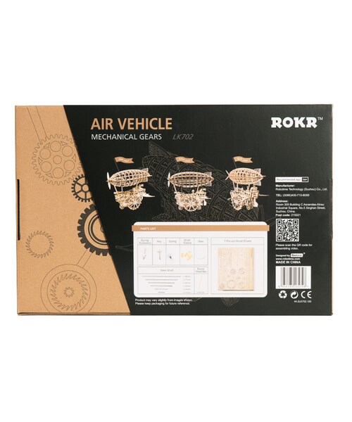 no brand(ノーブランド)の「ROBOTIME 飛行船 騎空挺 木製プラモデル 乗り物 接着剤不要 3Dパズル Diy飛行船 知育玩具 大人新趣味 ギフト クリスマスプレゼント(おもちゃ・その他)」の9枚目の写真