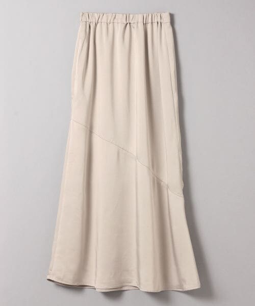 JEANASIS（ジーナシス）の「サテンキリカエマーメイドスカート（スカート・グレージュ()/モカ()/ブルー()）」の4枚目の写真