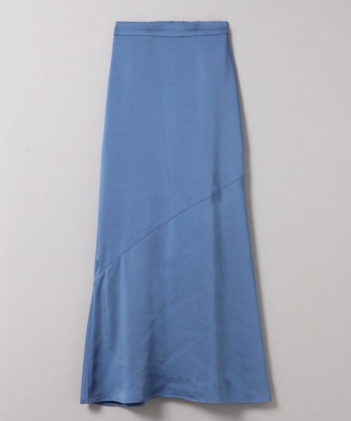 JEANASIS（ジーナシス）の「サテンキリカエマーメイドスカート（スカート・グレージュ()/モカ()/ブルー()）」の3枚目の写真