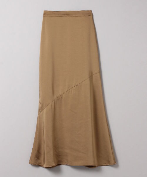 JEANASIS（ジーナシス）の「サテンキリカエマーメイドスカート（スカート・グレージュ()/モカ()/ブルー()）」の2枚目の写真