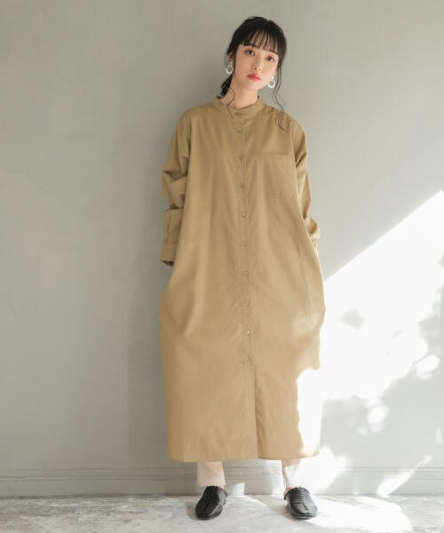 LOWRYS FARM（ローリーズファーム）の「トルコオーガニックシャツワンピース（ワンピース/ドレス・ベージュ）」の5枚目の写真