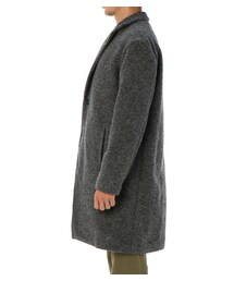 three dots（スリードッツ）の「スライバーニット チェスターコート