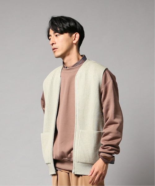 AURALEE スーパーファインウールリブニットジップベスト EDIFICE（エディフィス）の「AURALEE / オーラリー スーパーファイン