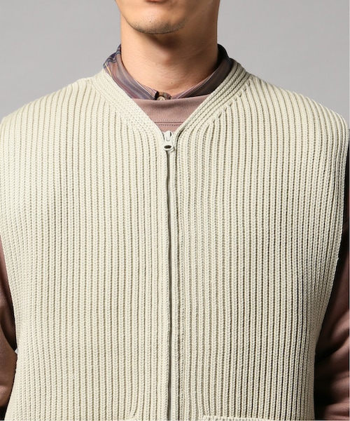AURALEE スーパーファインウールリブニットジップベスト EDIFICE（エディフィス）の「AURALEE / オーラリー スーパー