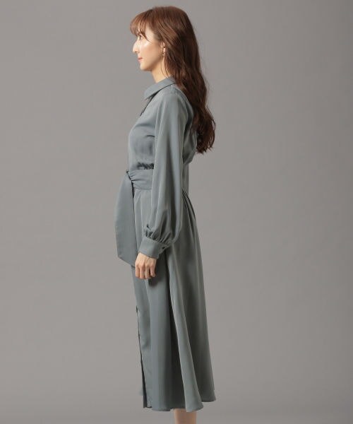 Andemiu（アンデミュウ）の「ピンタックシャツワンピース（ワンピース/ドレス・ベージュ/ライトグリーン/ブルー）」の13枚目の写真