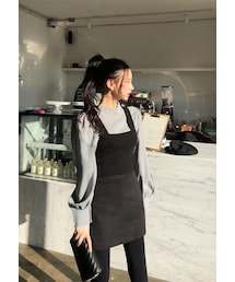 chuu | レイヤードギンガムチェック blouse+bustier set(トップス)