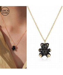 [韓国人気ジュエリー] BIJOU Seal Necklace シルバー ネックレス /THE KISSオリジナルベア HAPPY SPD262CB