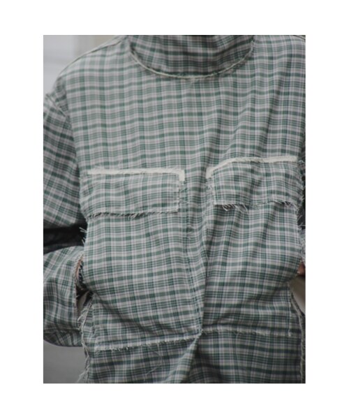 T.Cablin カブリン CREW HOOD チェック アノラック ジャケット