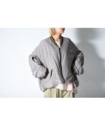 VOAAOV | VOAAOV リネンレーヨンベスト付きブルゾン(ブルゾン)