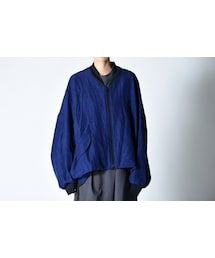 VOAAOV | VOAAOV リネンレーヨンベスト付きブルゾン(ブルゾン)