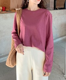 DHOLIC | ラウンドネックTシャツ(Tシャツ/カットソー)