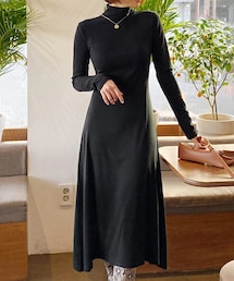 DHOLIC | ハーフネックフレアワンピース(ワンピース)