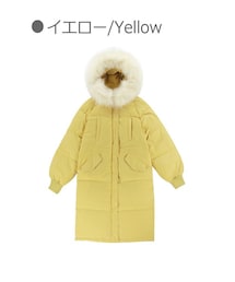 Bobon21 | ファー付きロングダウンコート-全２色-(ダウンジャケット/コート)