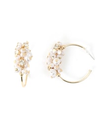 GRL | パールXビジューフープピアス(ピアス（両耳用）)