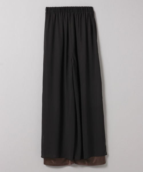 JEANASIS（ジーナシス）の「シアーレイヤードパンツ（パンツ・ブラック()）」の2枚目の写真