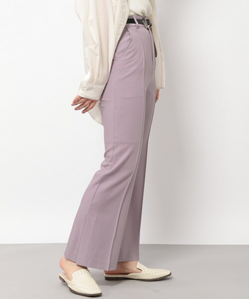 PAGEBOY（ページボーイ）の「ピンタックフレアスリットパンツ（パンツ・ブラック/グレージュ/ピンク）」の3枚目の写真