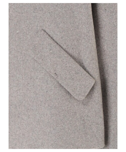 earth music&ecology（アースミュージックアンドエコロジー）の「・ファーティペット付ショートコート（ジャケット/アウター・杢グレー・S/M/L）」の7枚目の写真